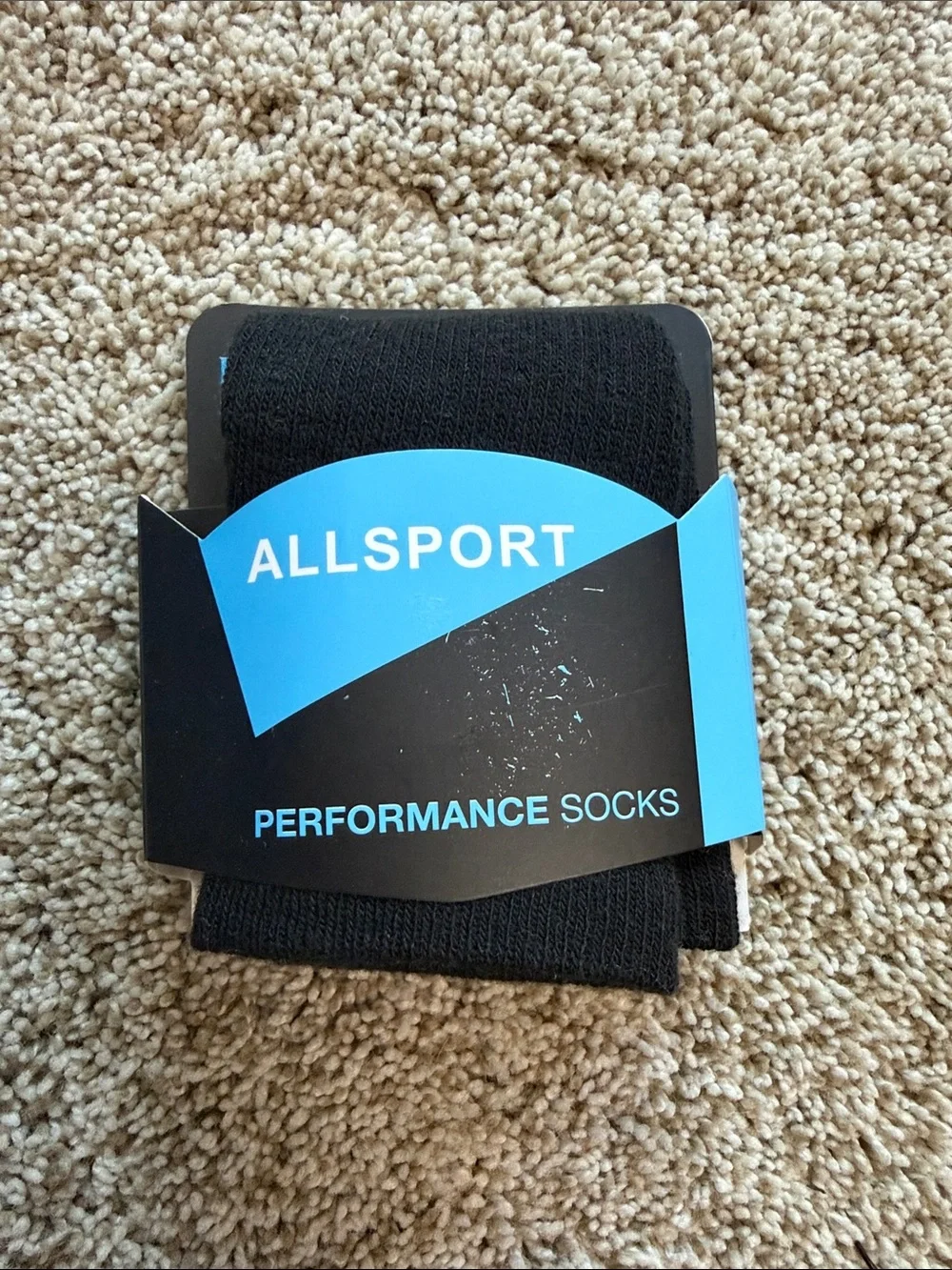 AllSport Boy's Black Performance Socks